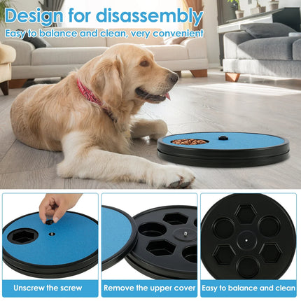 Draaibare Klauwverzorgingsspeelgoed voor Honden | 30x30 cm met Schuurpapier en Voedselcompartimenten | Antislip en Stressvrij