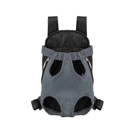 Ademende Rugzak voor Kleine Honden en Katten | Comfortabel met Verstelbare Banden en Veiligheidshaak | Ademend Nylon en Mesh | Beschikbaar in S, M, L, XL