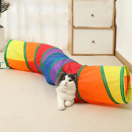 Opvouwbare Katten Tunnel | Ademend Speelgoed voor Binnen | Loud Paper Material | Polyester | Huisdieren Accessoire | Katzenspeelgoed | Zhejiang China | Geschikt voor Interactief Spel | Merk NoEnName_Null