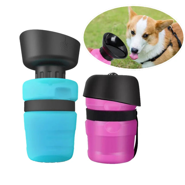 Opvouwbare Waterfles voor Honden 500ml | Lekvrij en Draagbaar, Ideaal voor Wandelen en Reizen