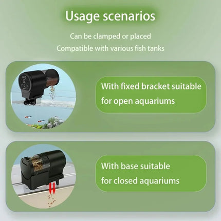 Comedero automático para acuarios | Sistema de alimentación inteligente | Peces y tortugas | Comedero temporizado