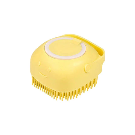 Multifunctionele Badborstel voor Huisdieren met Shampoo Dispenser | Zachte Siliconen Massage | Ideaal voor Honden & Katten | Ergonomisch Ontwerp | Inclusief Schuimreservoir