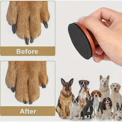 Houten Nagelvijlplank voor Honden | Natuurlijk en Stressvrij Klauwen Vilen | Inclusief Vervangbaar Schuurpapier | Ergonomisch en Compact