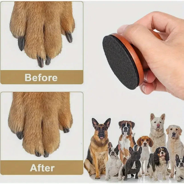 Houten Nagelvijlplank voor Honden | Natuurlijk en Stressvrij Klauwen Vilen | Inclusief Vervangbaar Schuurpapier | Ergonomisch en Compact