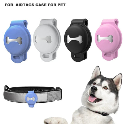 Siliconen Airtag Hoes voor Huisdierhalsband | Weerbestendig en Antislip | Verkrijgbaar in 4 Kleuren | Geschikt voor halsbanden tot 3,5 cm