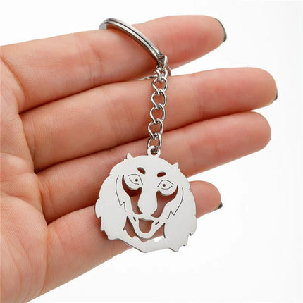 Sleutelhanger Bulldog Cartoon | Roestvrijstaal | Dieren Sleutelhanger | Hond | Diverse Stijlen | Accessoire & Cadeau | Unisex | Geschenktip