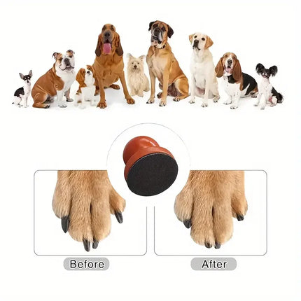 Houten Nagelvijlplank voor Honden | Natuurlijk en Stressvrij Klauwen Vilen | Inclusief Vervangbaar Schuurpapier | Ergonomisch en Compact