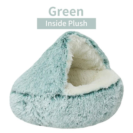 Pluche Winter Kattenmand | Ronde Slaapzak | Huisdieren Nest | Ademend | Voor Katten & Kleine Honden