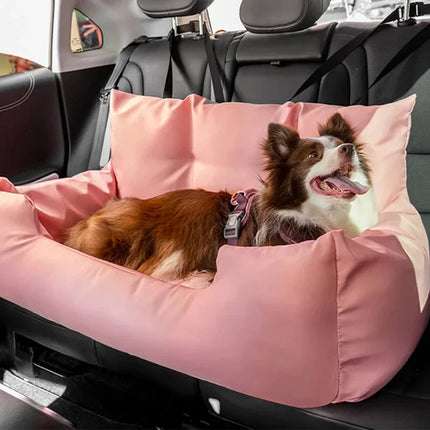 Katoenen Hondendraagtas | Autostoelhoes voor Honden tot 27 kg | Ademend en Warm met Antislipbodem | Verstelbare Veiligheidsgordel