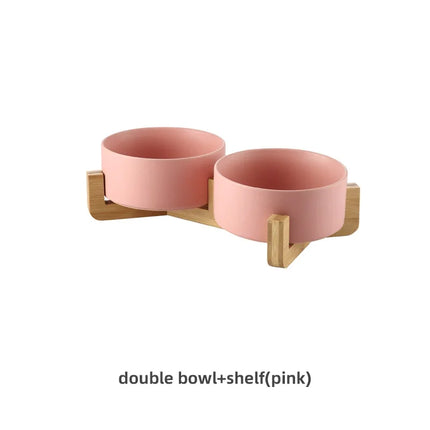 Set van 2 Keramische Voerbakken | BPA-vrij en Loodvrij | Vaatwasser- en Magnetronbestendig | Minimalistisch Design in Diverse Kleuren