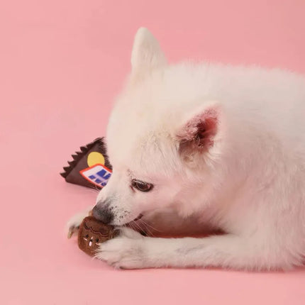 Interactief Pluche Speelgoed | Sensorisch Knuffeldier voor Kleine Honden | Geluid en Geurstimulatie | Zacht Fleece 22cm | Stimulerende Pieper