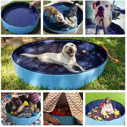 Opvouwbaar Verkoelend Huisdierenzwembad | Draagbaar en Stevig | Ideaal voor Honden, Katten en Kinderen | Geschikt voor Binnen en Buiten