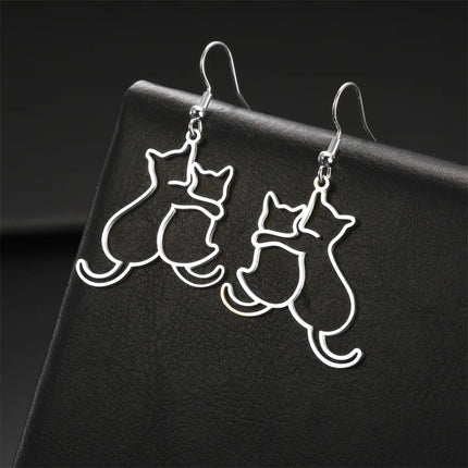 Honden en Katten Ketting voor Dames | Roestvrijstalen Dierenhanger Sieraad | Verstelbare Halsketting | Perfect Cadeau voor Huisdierliefhebbers | My Shape