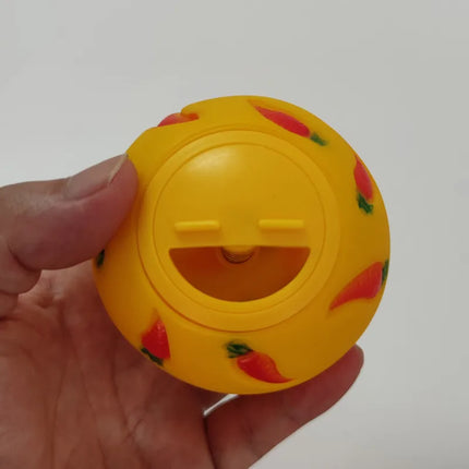 MOONBIFFY Konijnen Traktatie Bal | Interactief Speelgoed Voor Kleine Dieren | Langzame Voer Dispenser | Snack Speelbal Voor Konijn, Hamster, Fret, Cavia | Bijtbestendig Plastic | Voer Verstop Speelgoed