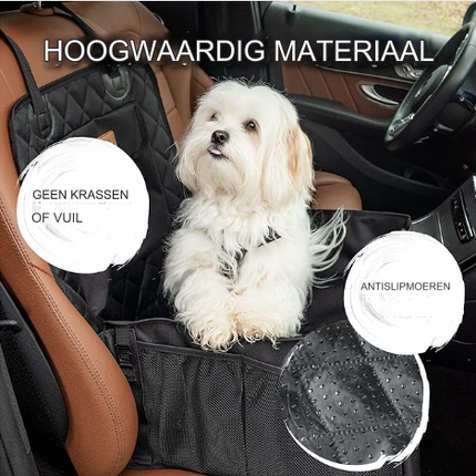 PawCruze luxe veiligheidsautostoel voor huisdieren | Stevig harnassysteem | Zacht gevoerd | Eenvoudige installatie | Geschikt voor auto’s