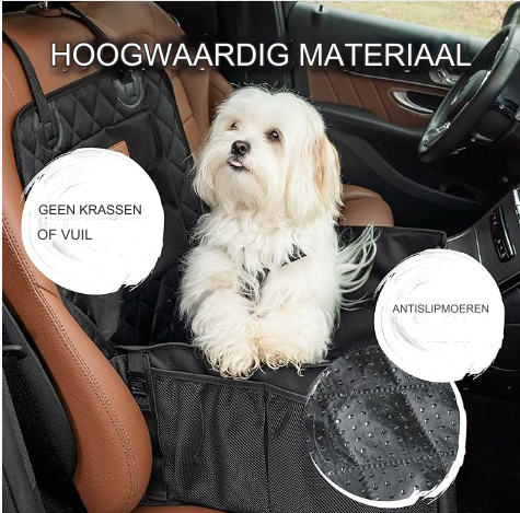 PawCruze luxe veiligheidsautostoel voor huisdieren | Stevig harnassysteem | Zacht gevoerd | Eenvoudige installatie | Geschikt voor auto’s