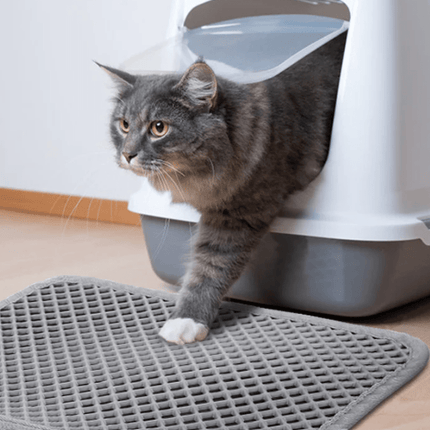 PetPurity Honingraat Kattenbakmat | Antislip EVA mat voor kattenbak | Vangt kattenbakvulling op | Waterdicht | Makkelijk schoon te maken | Diverse maten en en