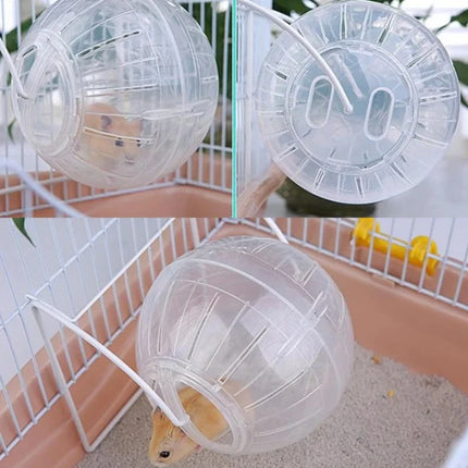 MOONBIFFY Hamster Rennende Bal | Transparant Ademend Ontwerp | Kleine Dieren Fitness Toy | Loopwiel