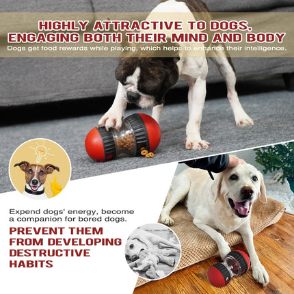 Interactieve Trechterbal voor Honden met Verstelbare Slow Feeder | Anti-Schrok Puzzel voor Actieve Honden en Puppy's
