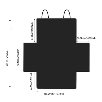 Waterdichte 600D Oxford Mat voor Vervoer van Huisdieren in Auto | 180x105 cm | Bescherming Tegen Vuil en Vlekken | Geschikt voor Alle Voertuigen
