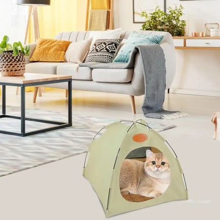 Nala | Uitvouwbare Luxe Kattenhut | Draagbaar Ontwerp | Duurzaam en Comfortabel