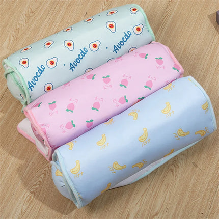 Koelmat Voor Honden | Zacht & Zelfkoelend | Katoenen Mat Verkrijgbaar in Maten Medium & Groot | Handwasbaar | Kleuren: Roze, Blauw, Groen