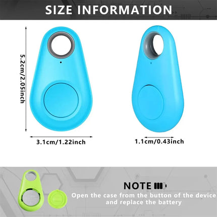 Mini GPS Tracker met Anti-verlies Alarm | Geschikt voor Huisdieren, Sleutels en Kinderen | Compatibel met iOS en Android | Draadloos en Energiezuinig