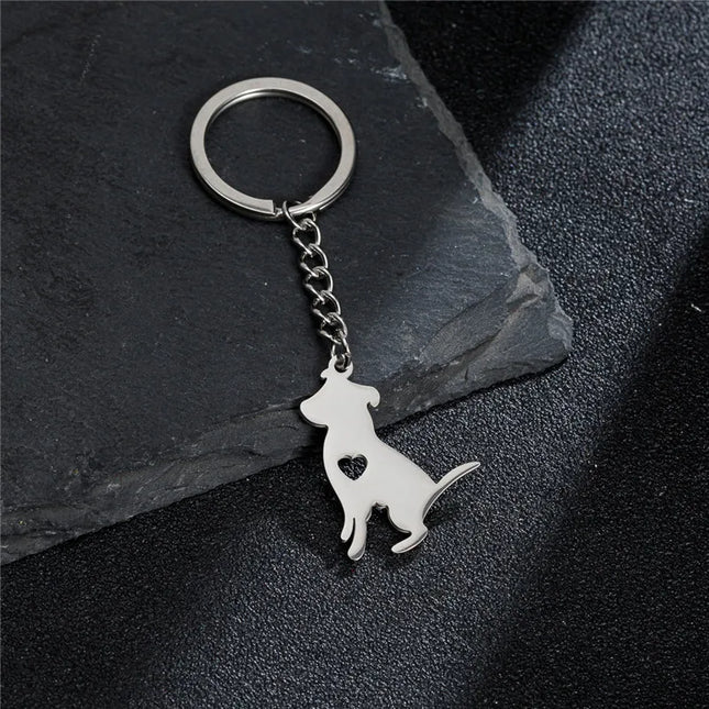 Sleutelhanger hond | Cartoon Bulldog | RVS | Dieren sleutelhanger | Sleutelhanger voor dames & heren | Cadeau | Trendy sleutelaccessoire | Meerdere stijlen | Geschenk voor dierenliefhebber