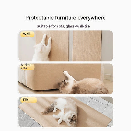 Aanpasbare Krabmat Voor Kat | Zelfklevend Tapijt Bescherming Meubels | Anti-Krabs Bank | Niet-geweven Stoffen | Dierenbescherming | Beschermt Tegen Klauwen | Duurzame Katten Accessoires