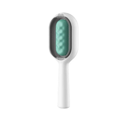 FurBrush Verzorgingshulpmiddel voor Huisdieren | Waterreservoir en Zacht Siliconen | Voor Honden en Katten | Zwart