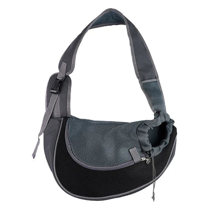 Ademende Schouderdraagtas voor Kleine Huisdieren | Mesh & Sponsvoering | Verstelbare Crossbody Riem | Geschikt voor Honden, Katten tot 6 kg | Beschikbaar in Meerdere Kleuren