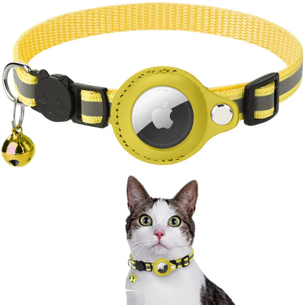 Reflecterende Halsband voor Huisdier | Anti-verlies Tracker | Beschermhoes voor Airtag | Comfortabel en Duurzaam | Verstelbaar voor Katten en Honden