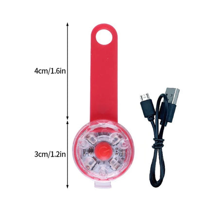 ShinePet Oplaadbare LED Veiligheidshanger met 3 Lichtstanden | Waterbestendig en Lichtgewicht | Ideaal voor Honden en Katten | Beschikbaar in Blauw, Wit & Rood