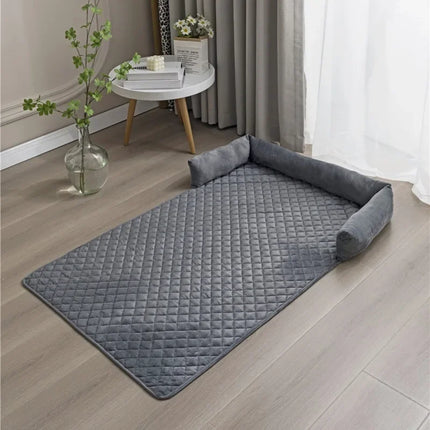 Velluto Velvet Protezione per cani | Protezione per divano e letto | Bordo rialzato | Rivestimento lavabile | Elegante e confortevole