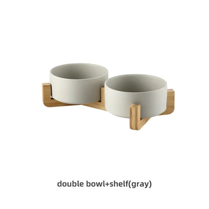 Set van 2 Keramische Voerbakken | BPA-vrij en Loodvrij | Vaatwasser- en Magnetronbestendig | Minimalistisch Design in Diverse Kleuren