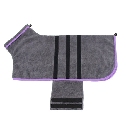 Microvezel Badjas voor Huisdieren | Sneldrogend en Comfortabel | Verstelbare Pasvorm voor Honden en Katten | Maten XS tot 2XL