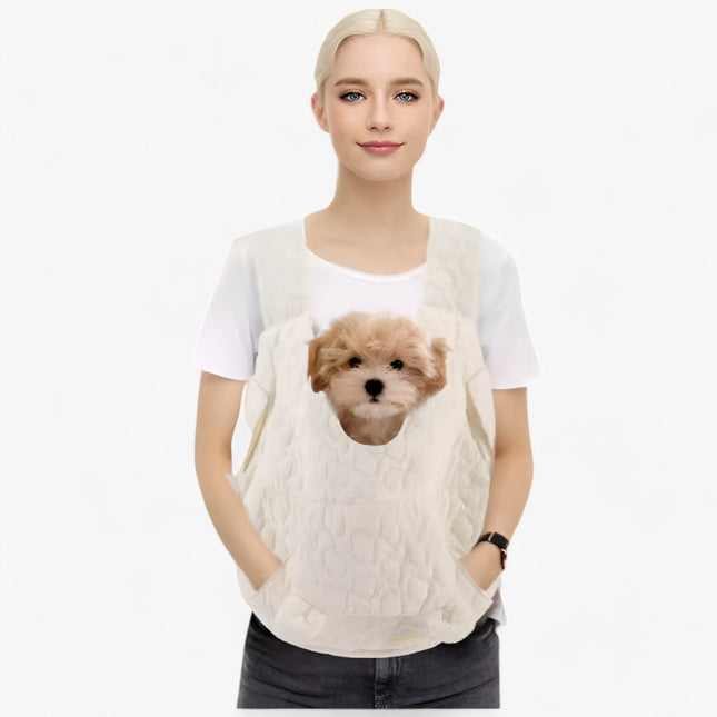 Draagbare reiszak voor huisdieren | Waterdicht polyester | Ademend en stevig materiaal | Verstelbare schouderriemen | Geschikt voor honden en katten | 45x45x17 cm | Unisex ontwerp