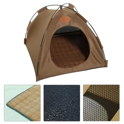 Nala | Uitvouwbare Luxe Kattenhut | Draagbaar Ontwerp | Duurzaam en Comfortabel