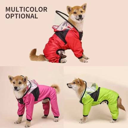 Waterdichte Regenjas voor Honden | Beschikbaar in XS-4XL | Kleuren Groen, Roze en Rood | Ideaal voor Chihuahua, Yorkie en Poedel