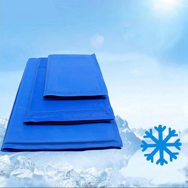 Draagbare Drukgeactiveerde Koelmat Huisdier | Zelfopladend & Lekvrij | Blauw | Maat L & XL