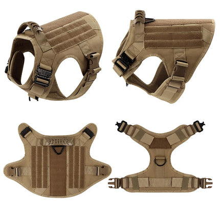 K9 Tactisch Vest voor Honden | Verstelbare Banden, MOLLE-Systeem, Volledige Lichaamsbescherming | Geschikt voor Duitse Herder, Malinois, Franse Bulldog | Maten S-XL