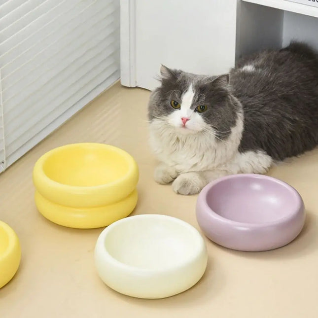 PetVibe keramische voerbak | Hygienische en duurzame eetkom voor huisdieren | Modern minimalistisch design | Veilig en makkelijk schoon te maken