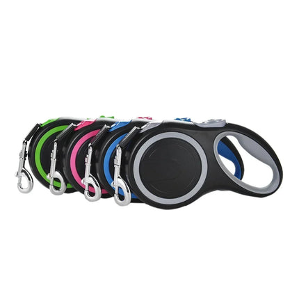 FlexiWalk Hondenlijn | Verstelbaar 3m, 5m, 8m | Geschikt voor Honden tot 50kg | Duurzaam Nylon & ABS | Comfortabele Grip