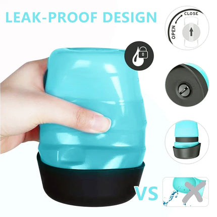 Opvouwbare Waterfles voor Honden 500ml | Lekvrij en Draagbaar, Ideaal voor Wandelen en Reizen