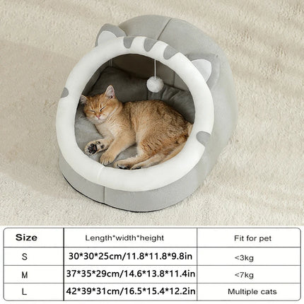 Kattenmand Warm | Huisdierbed Cave | Honden Nest | Katoenen Slaaphuisje | Comfortabel Dierenverblijf | Kleine Dierenmand | Zachte Kattenmand | Huisdierproducten | NoEnName_Null China