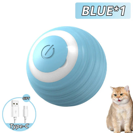 AutoPurr Smart Ball | Interactieve Bal voor Katten met Stille Werking en Intelligent Ontwijkingsmechanisme | Veilig en Duurzaam Speelgoed met Type-C Oplaadfunctie