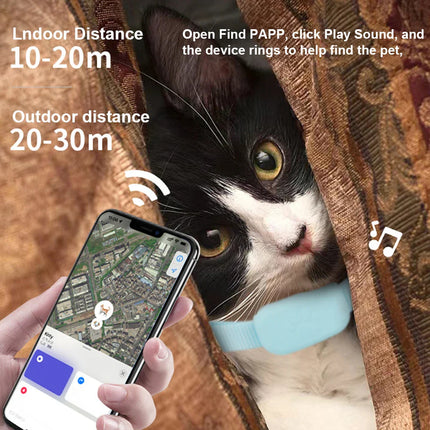 PetTrack GPS-tracker voor Huisdieren | Real-Time Locatie Volgen | Veilig Voor Hond & Kat | Verstelbare Kraag | Compatibel met iOS