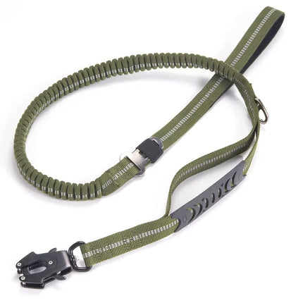 Elastische Hondenlijn met Schokabsorptie en Reflecterende Stiksels voor Actieve Honden