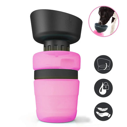 Opvouwbare Waterfles voor Honden 500ml | Lekvrij en Draagbaar, Ideaal voor Wandelen en Reizen