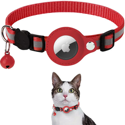 Reflecterende Halsband voor Huisdier | Anti-verlies Tracker | Beschermhoes voor Airtag | Comfortabel en Duurzaam | Verstelbaar voor Katten en Honden
